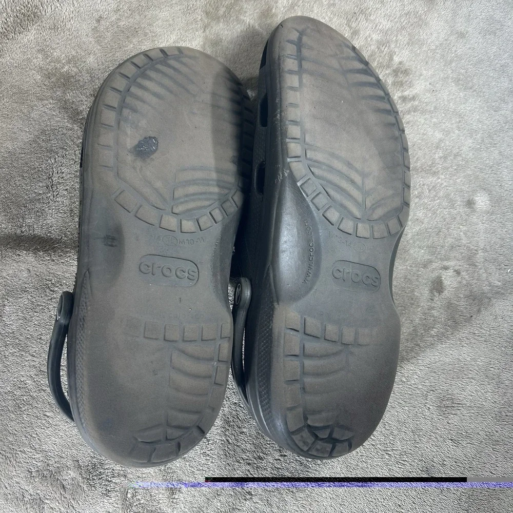 Crocs Classic Clog Mens 10-11 Womens 12-13 Charcoal Grey Slip On Water Shoes